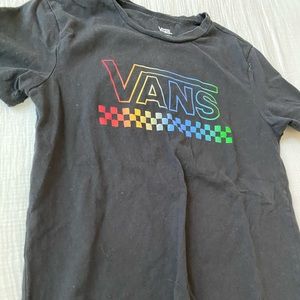 Vans Black Rainbow Logo T-Shirt